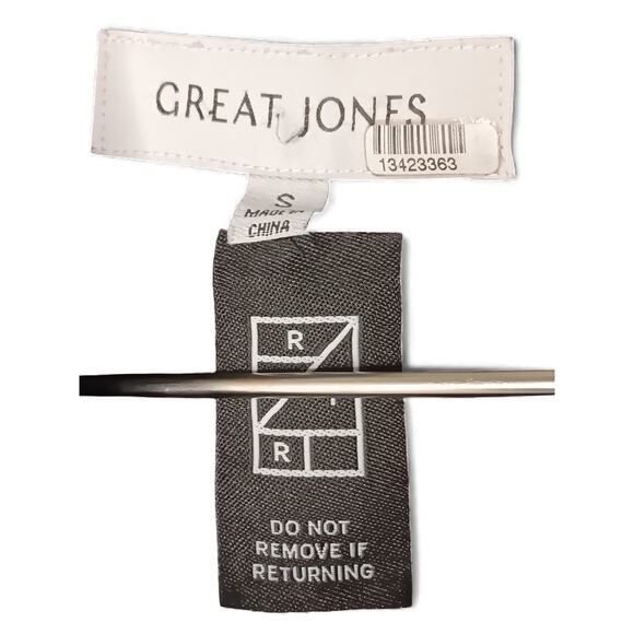 Great Jones Houndstooth Double Breasted Blazer Jacket Small Shoulder Pads - Picture 15 of 15